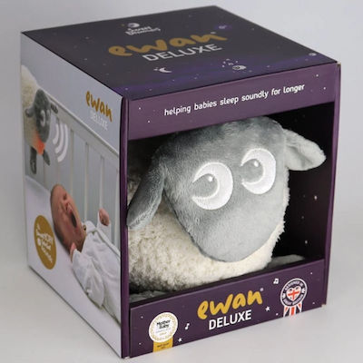 Sweet Dreamers Sleep Toy Προβατάκι made of Fabric with Light and Cry Sensor Grey