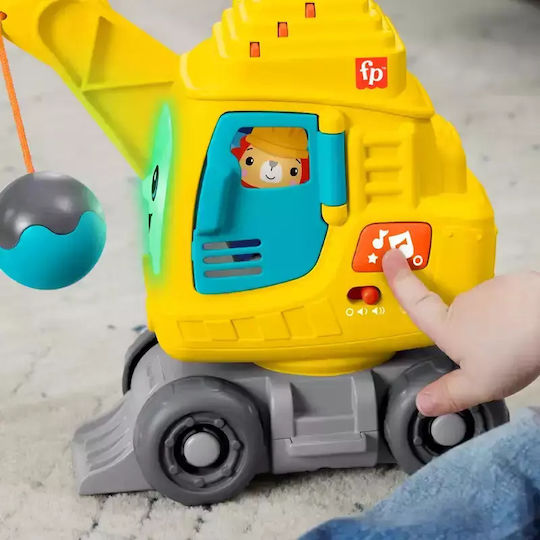 Fisher Price Игра За Подреждане Count & Stack Crane С Музика Светлина И Звуци За 9+ Месеца