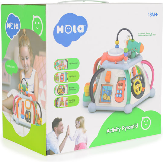 Hola Toys Παιχνίδι Πυραμίδα Pyramid με Μουσική, Φως και Ήχους για 18+ Μηνών