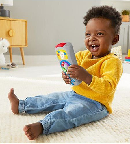 Fisher Price Jucărie Educațională Telecomandă (Greacă) cu Muzică Lumină și Sunete pentru 6+ Luni