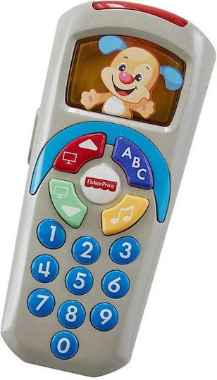 Fisher Price Jucărie Educațională Telecomandă (Greacă) cu Muzică Lumină și Sunete pentru 6+ Luni