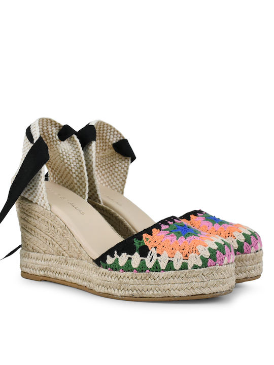 Tsakiris Mallas Women's Platform Espadrilles Black