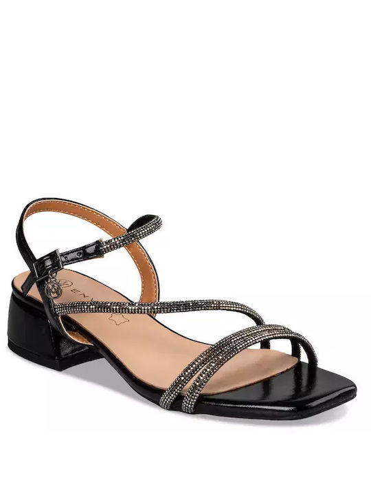 Envie Shoes Damen Sandalen in Schwarz Farbe