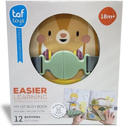 Taf Toys Βιβλίο Δραστηριοτήτων My 1st Busy Book από Ύφασμα για Νεογέννητα