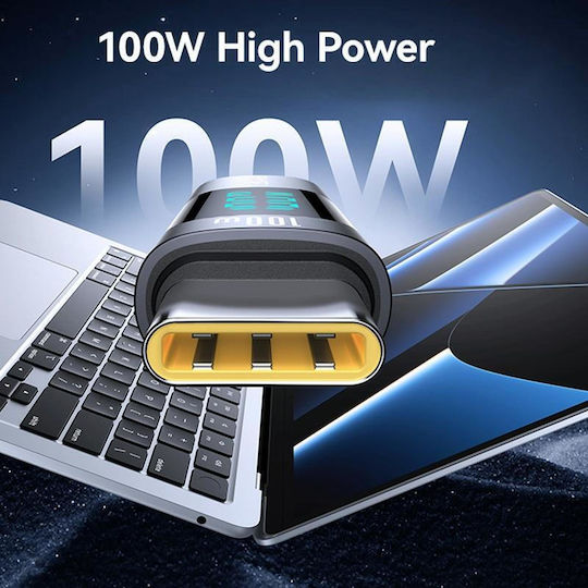 Usams USB-C Männlich Zu USB-C Weiblich Konverter Grau 1 Stück US-SJ682