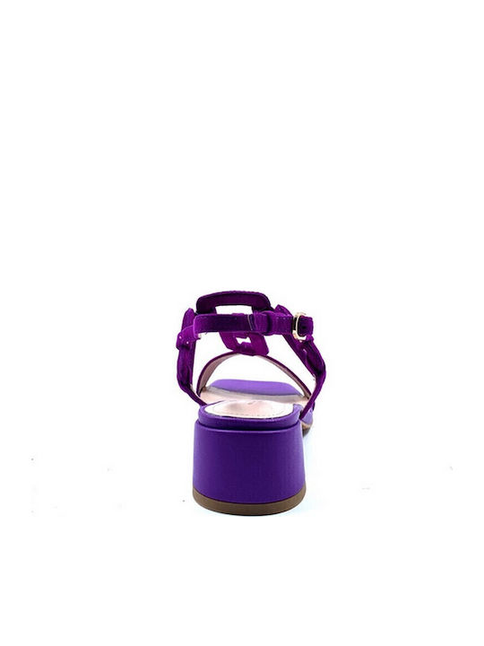 Suede Sandalen Lila