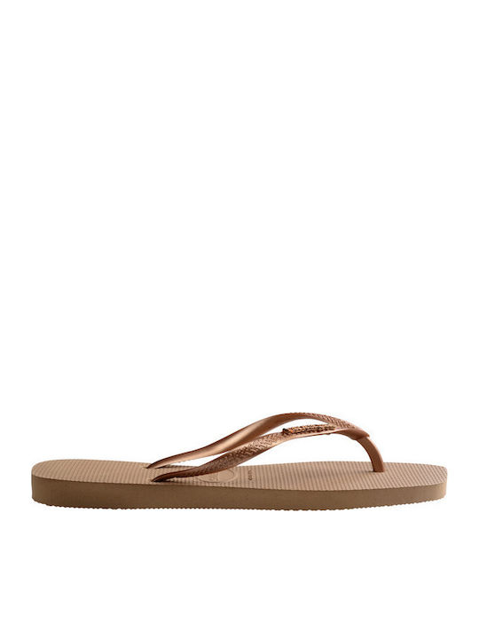 Square Logo Metallic Flip Flops In Pink Colour
