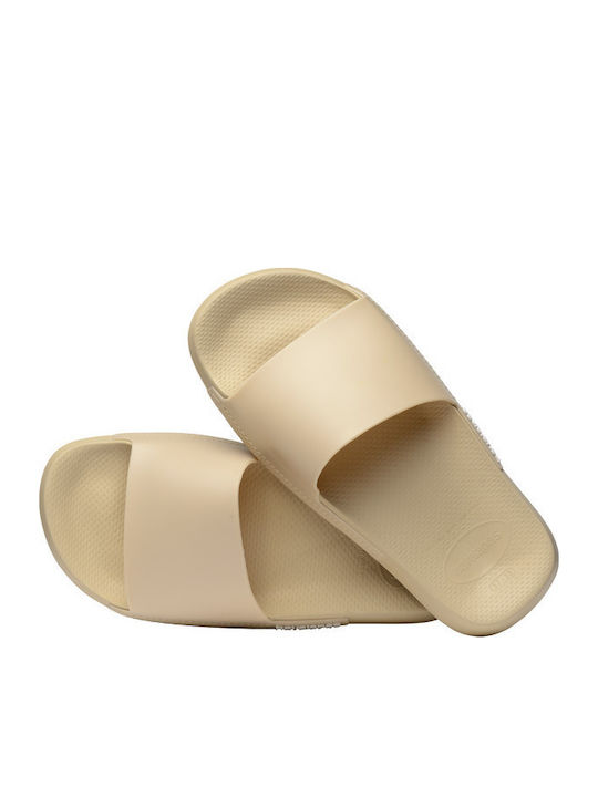 Classic Frauen Flip Flops in Beige Farbe
