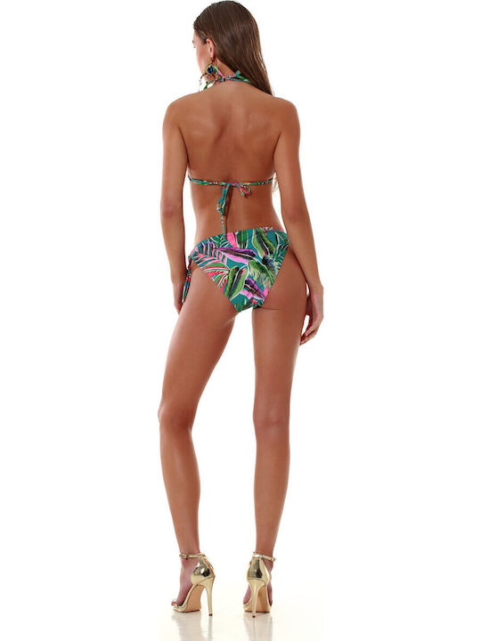 Bikini Slip with Ties Green