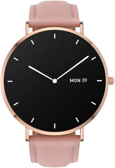 Garett Verona 50mm Smartwatch με Παλμογράφο (Ροζ)