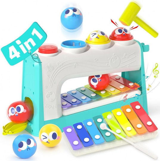 Hola Toys Musical Instrument Xylophone with Music and Sounds for 18++ Months