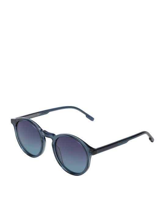 Komono Archie Grand Unisex Sunglasses with Blue Plastic Frame and Blue Gradient Polarized Lens KOM-S10300