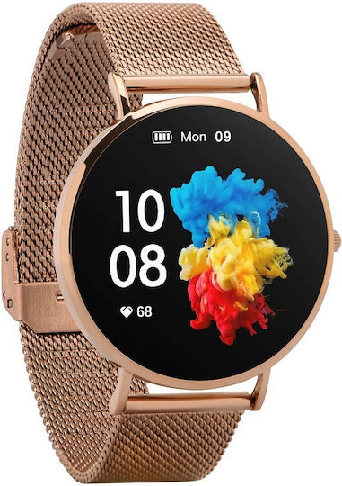 Garett Verona 50mm Smartwatch with Heart Rate Monitor (Gold)