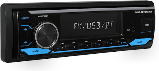 Macrom Ραδιόφωνο Αυτοκινήτου 1 DIN (Bluetooth/USB)