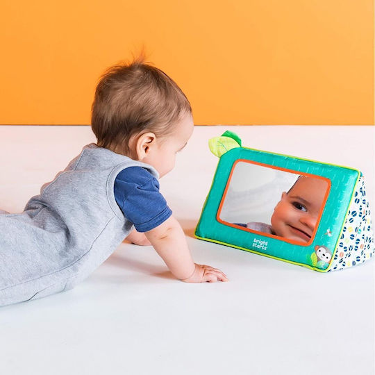 Bright Starts Jucărie pentru Bebeluși Safari Baby Mirror din Țesătură pentru 0++ Luni