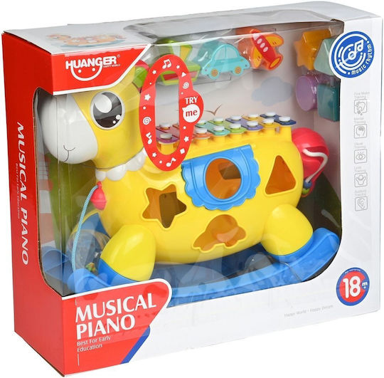 Martin Toys Shape Sorting Toy Pony with Light and Sounds for 18++ Months