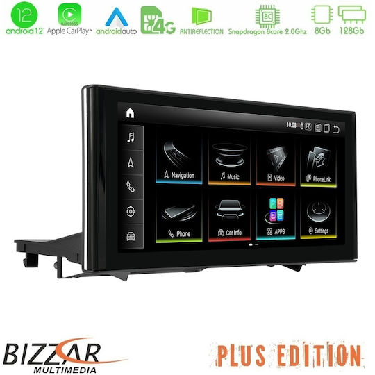 Bizzar Ηχοσύστημα Αυτοκινήτου για Audi A1 (8X) 2010-2018 (Bluetooth/USB/AUX/WiFi/GPS/Apple-Carplay/Android-Auto/CD) με Οθόνη Αφής 10.25"