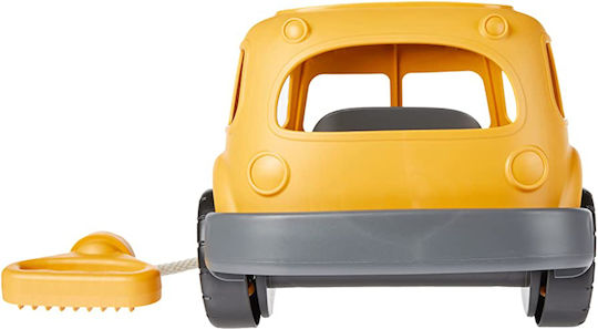 Green Toys Pull-Along Toy School Bus Wagon