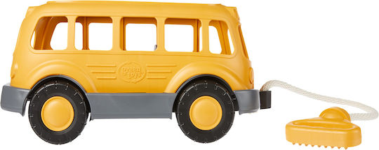 Green Toys Pull-Along Toy School Bus Wagon