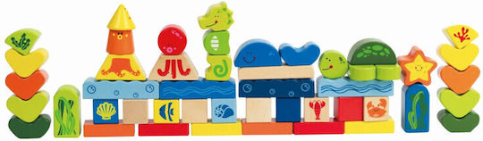 Hape Τουβλάκια Underwater World για 2+ Ετών 48τμχ