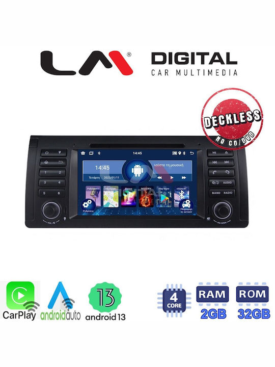 LM Digital Sistem Audio Auto pentru BMW E39 / X5 (E53) / Serie 5 (E39) / Serie 7 (E38) / X5 Audi S5 / S7 E39 (Bluetooth/USB/WiFi/GPS) cu Ecran Tactil 7"