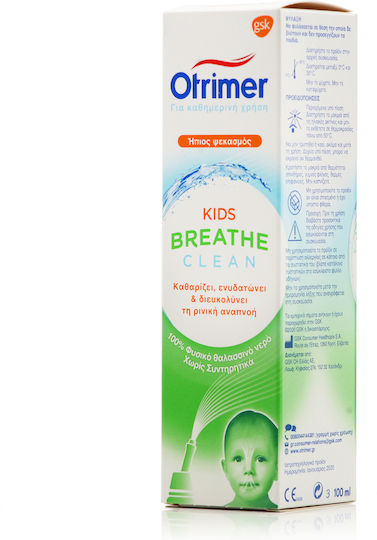 Haleon Otrimer Breathe Clean Kids Nasal Spray with Sea Water for Infants and Children 100ml