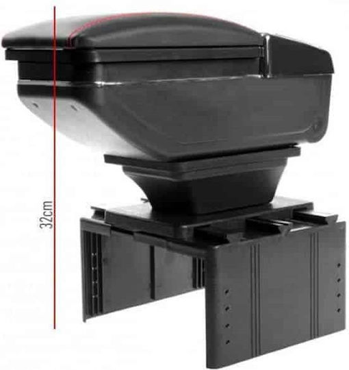 Car Armrest Universal with cupholder/shelf/USB Black