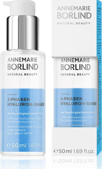 Annemarie Borlind 2-phase Hyaluronan Shake Moisturizing & Anti-aging Serum Face with Hyaluronic Acid for Firming 50ml