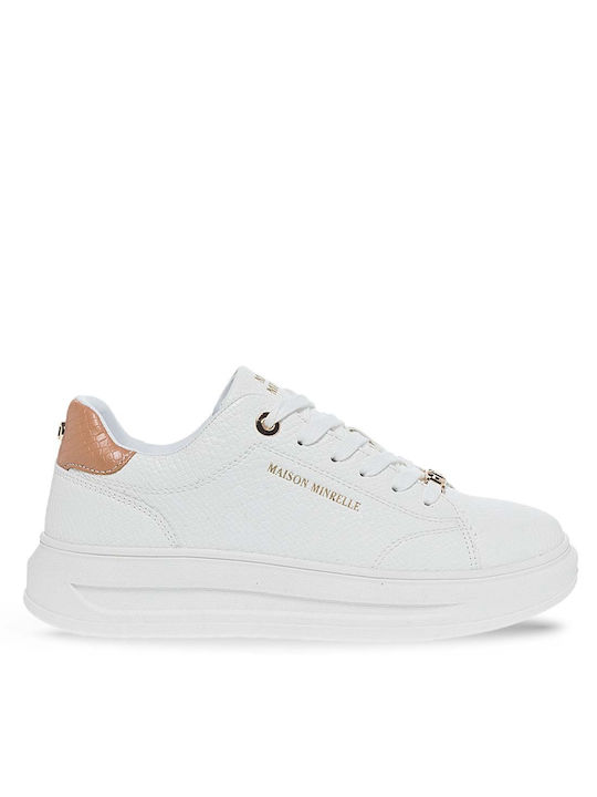 Maison Minrelle Damen Sneakers Weiß