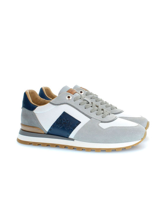 La Martina Herren Sneakers Grey-white LFM241071-4090