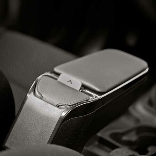 Rati Armster Car PU Armrest for Renault Clio III 2005-2013 Black