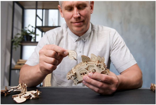 Ugears Παιχνίδι Κατασκευών Ξύλινo Στεγόσαυρος για Παιδιά 8+ Ετών