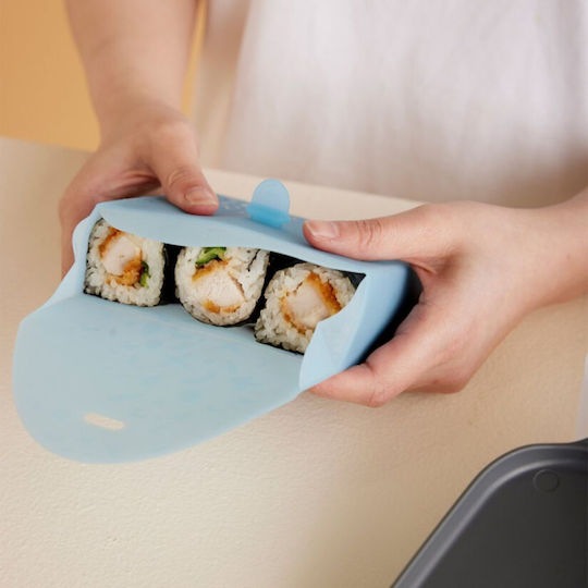 B.Box Silicone Food Container Green with Compartments 6.8x11.6cm