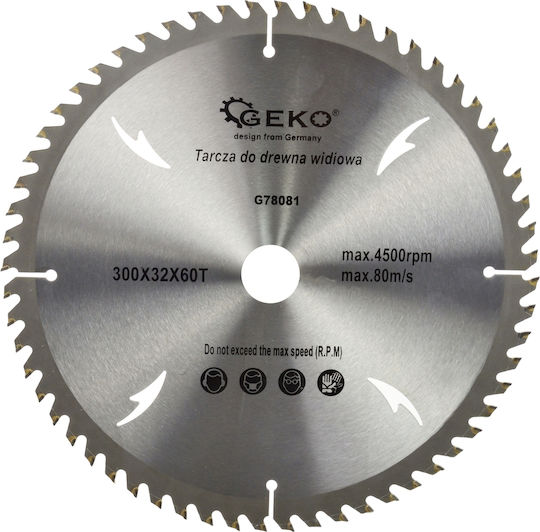 Geko Cutting Disc Wood Hole Diameter 300mm 1pcs