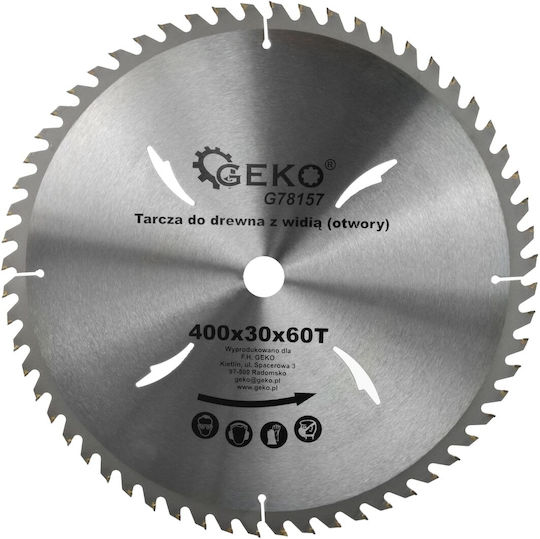 Geko Cutting Disc Wood Hole Diameter 400mm 1pcs