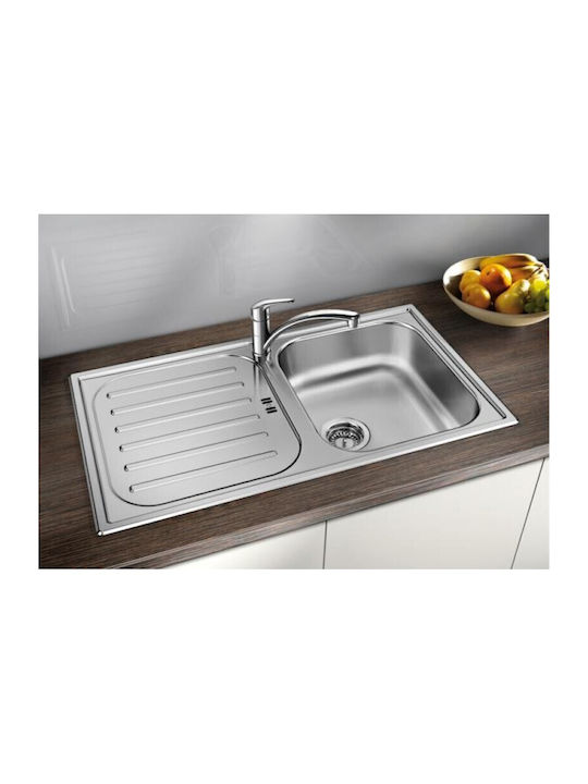 Blanco 45 S 521007 Drop-In Мивка Inox Ш86xД48см Сив