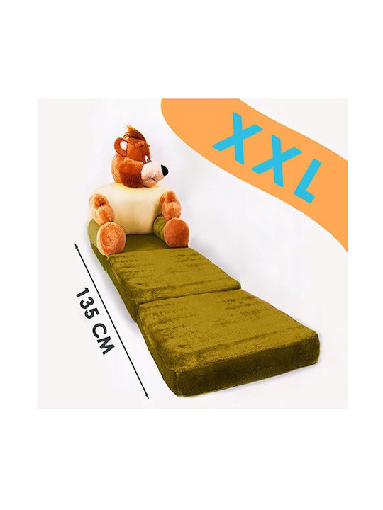 Детско Кресло Bear с Подлакътници Зелен 45x45x90бр