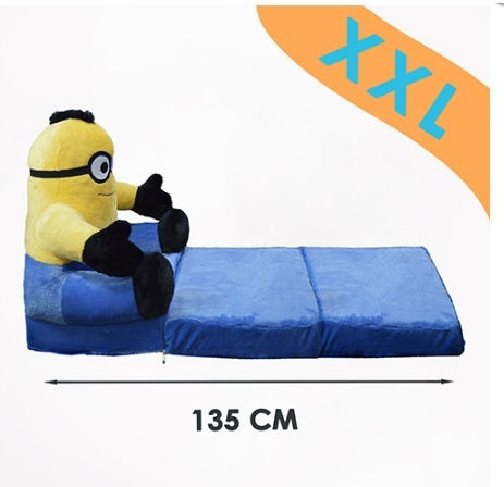 Fotoliu Pentru Copii Minion Bear Albastru 45x45x90 cm
