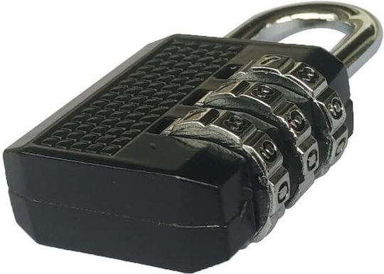 Padlock Brass Combination Black 1pcs