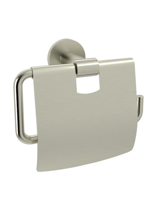 Verdi Omicron Wandmontiert Papierhalter Inox Silber