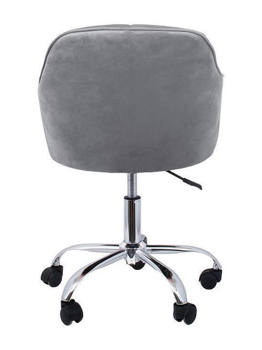Office Chair with Fixed Arms Gray Fylliana