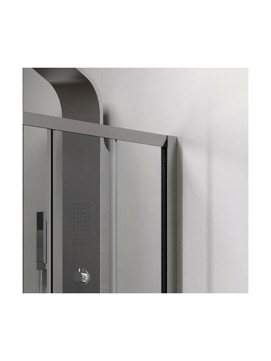 Karag Flora 600 Shower Screen for Shower with Sliding Door 70x190cm Clear Glass Cromo