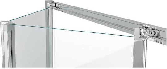 Sparke Duschwand für Dusche mit Zusammenklappbar Tür 76x190cm Sauberes Glas