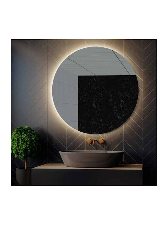Karag Sardes Round Bathroom Mirror Led 80x80cm
