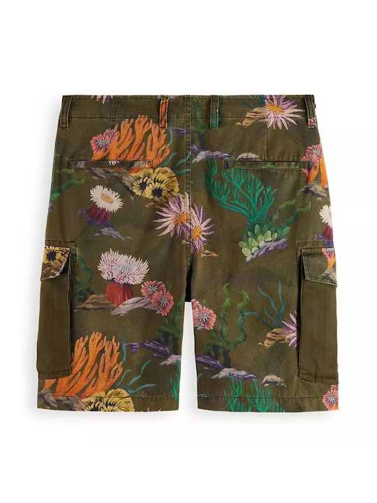 Scotch & Soda Herrenshorts Camo Coral Aop