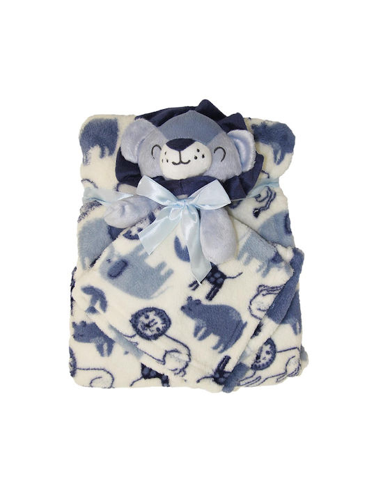 Dreams by Joyce Blanket Nursery Swaddling Blankets Blue 75x100cm.