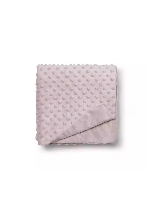 Interbaby Blanket Nursery Swaddling Blankets Coral Fleece Dark Pink 80x110cm.