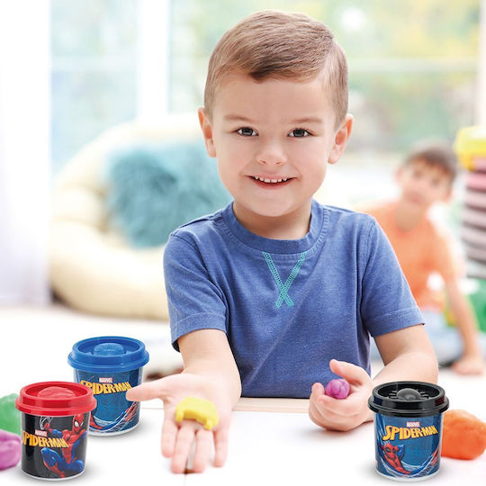 AS 5 Aluaturi De Modelare Plasticină Spiderman Pentru 3+ Ani