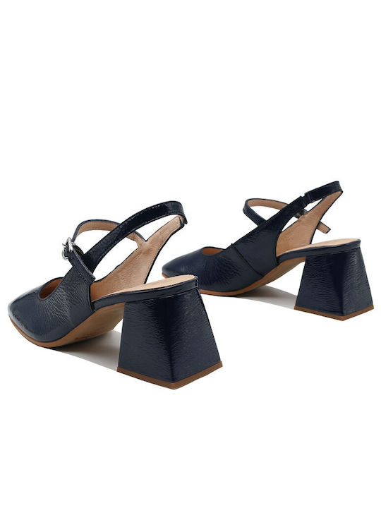 Wonders Navy Blue Heels