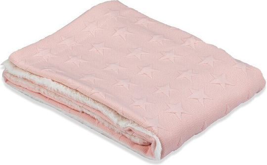 Interbaby Blanket Nursery Swaddling Blankets Universo Fleece Pink 80x110cm